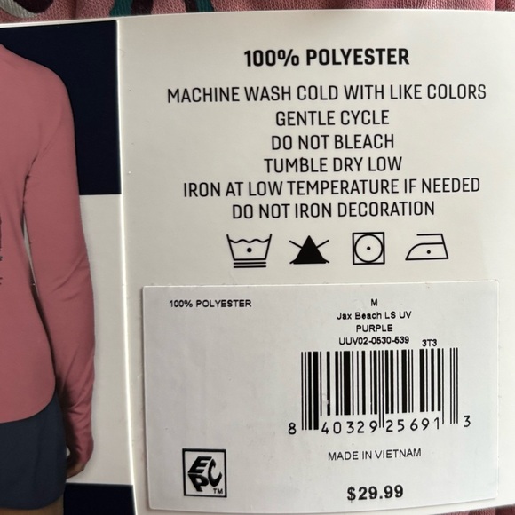 🌞🕶️🌊REEL LIFE Women’s Long Sleeve UV 50+ Swim Tee Rash Guard with Thumb Holes - Picture 3 of 3